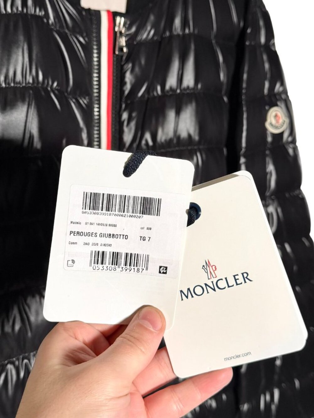 Moncler Black Perouges Quilted Light Down Bomber Jacket - Picture 5 of 15